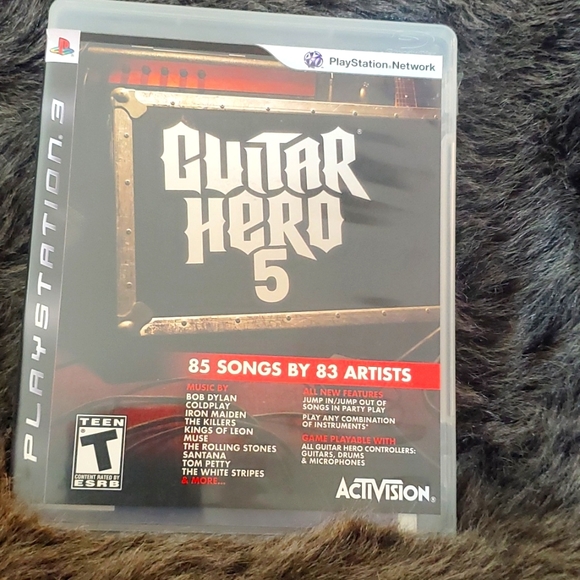 PLAYSTATION 3 GUITAR HERO 5 - Picture 1 of 3